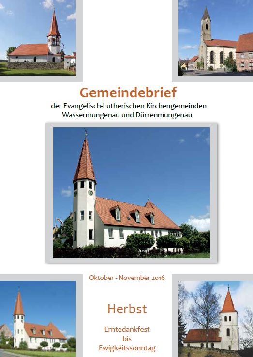 Gemeindebrief Herbst 2016