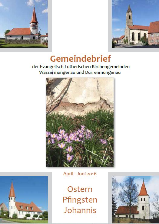 Gemeindebrief Ostern 2016